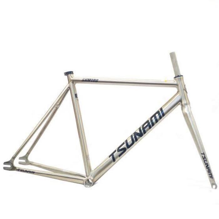 Frameset Frame Sepeda Tsunami Snm100 Fixie Include Headset Fix Gear Original Dan Terpercaya
