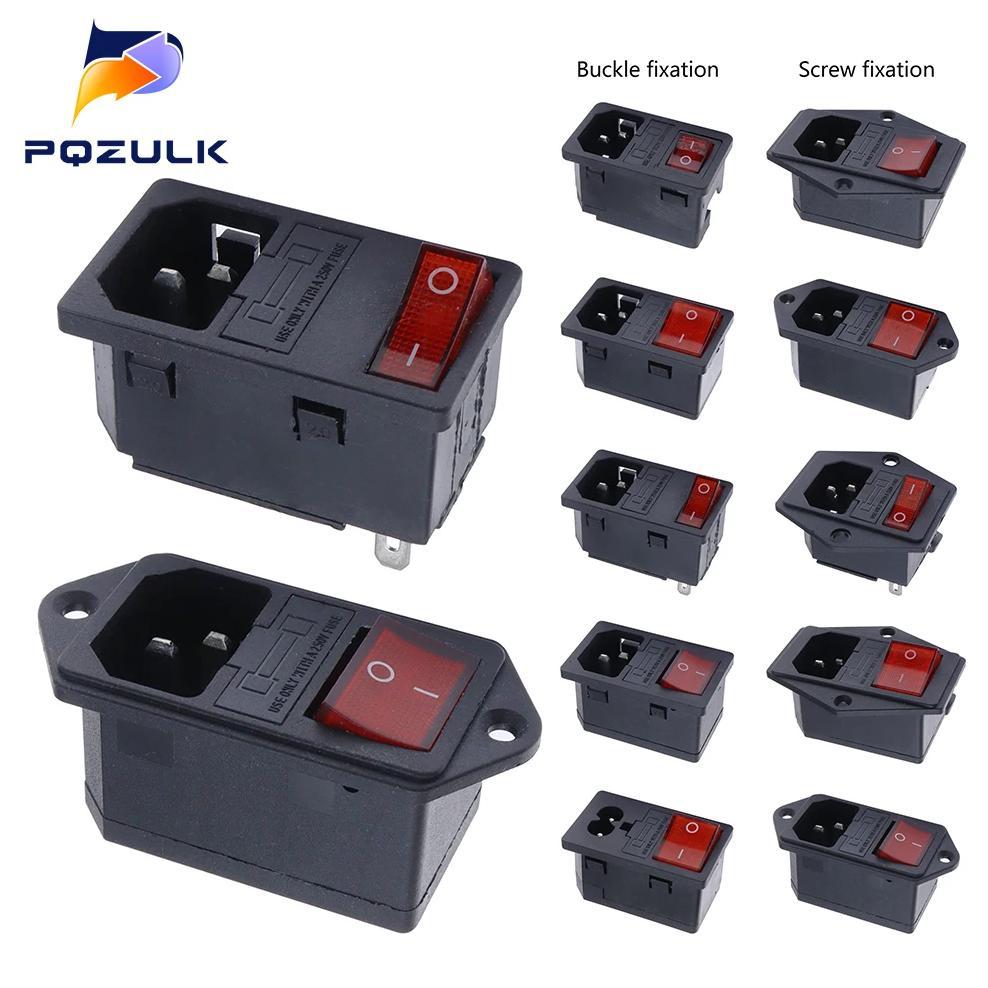 Electrical Power Socket 250V DB-8-8 AC-14-F16 C-14-F19 KCD1/KCD3/KCD4/KCD5 Rocker Switch with 10A Fu