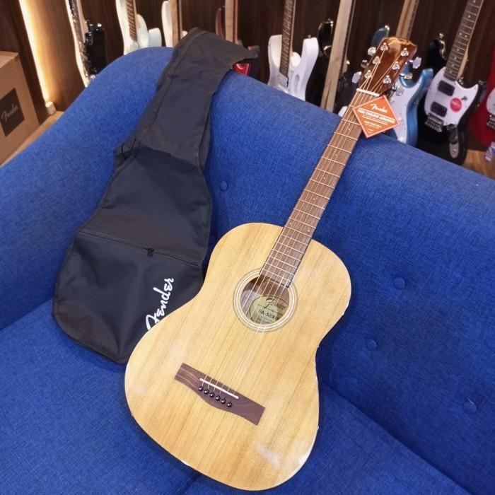Fender Fa 15 3/4 String Acoustic Guitar With Bag | Gitar Akustik Fa15 Original Dan Terpercaya