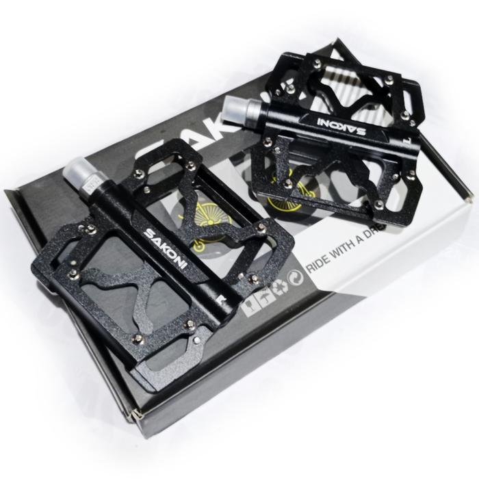 (Promo) Pedal Sepeda Mtb Sakoni 3 Bearing Alloy Original Dan Terpercaya