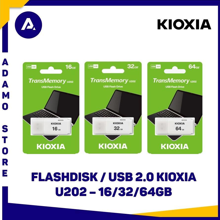 Flashdisk Flash Disk Kioxia 16GB 32GB 64GB USB 2.0 U202 - Putih / Biru