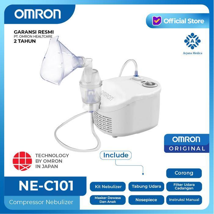 Omron Compressor Nebulizer Ne - C101 | Nebu Alat Uap Anak Bayi Dewasa Original Dan Terpercaya