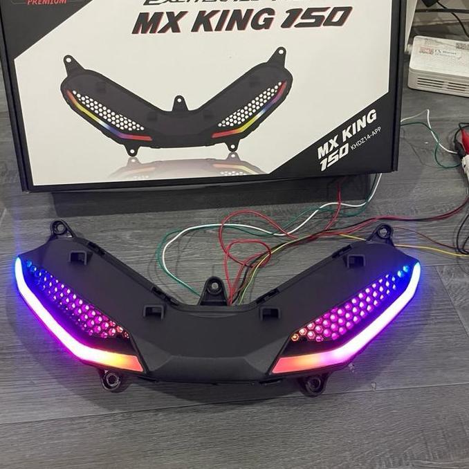 WINDOVSHOPID MATA GABAN MX KING COVER LIST LAMPU MX KING MULTICOLOR RGB LAMPU ALIS MX KING 150 OLD N