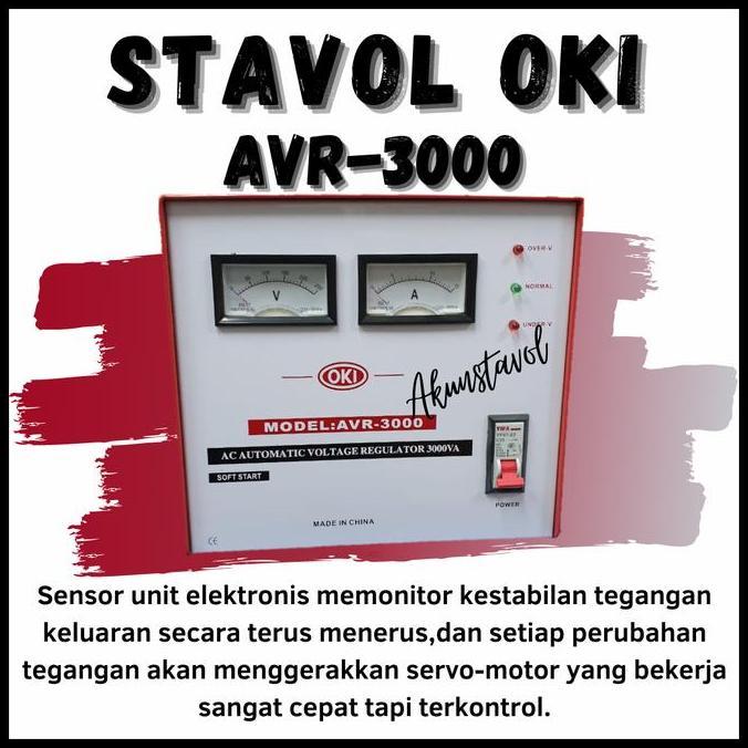 Stavolt OKI AVR/SVC 3000VA - Stabilizer Listrik OKI 3000 Watt
