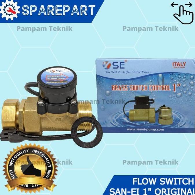 Flow Switch San-Ei 1 Inch Original - Otomatis Pompa Air Dorong Booster Promo