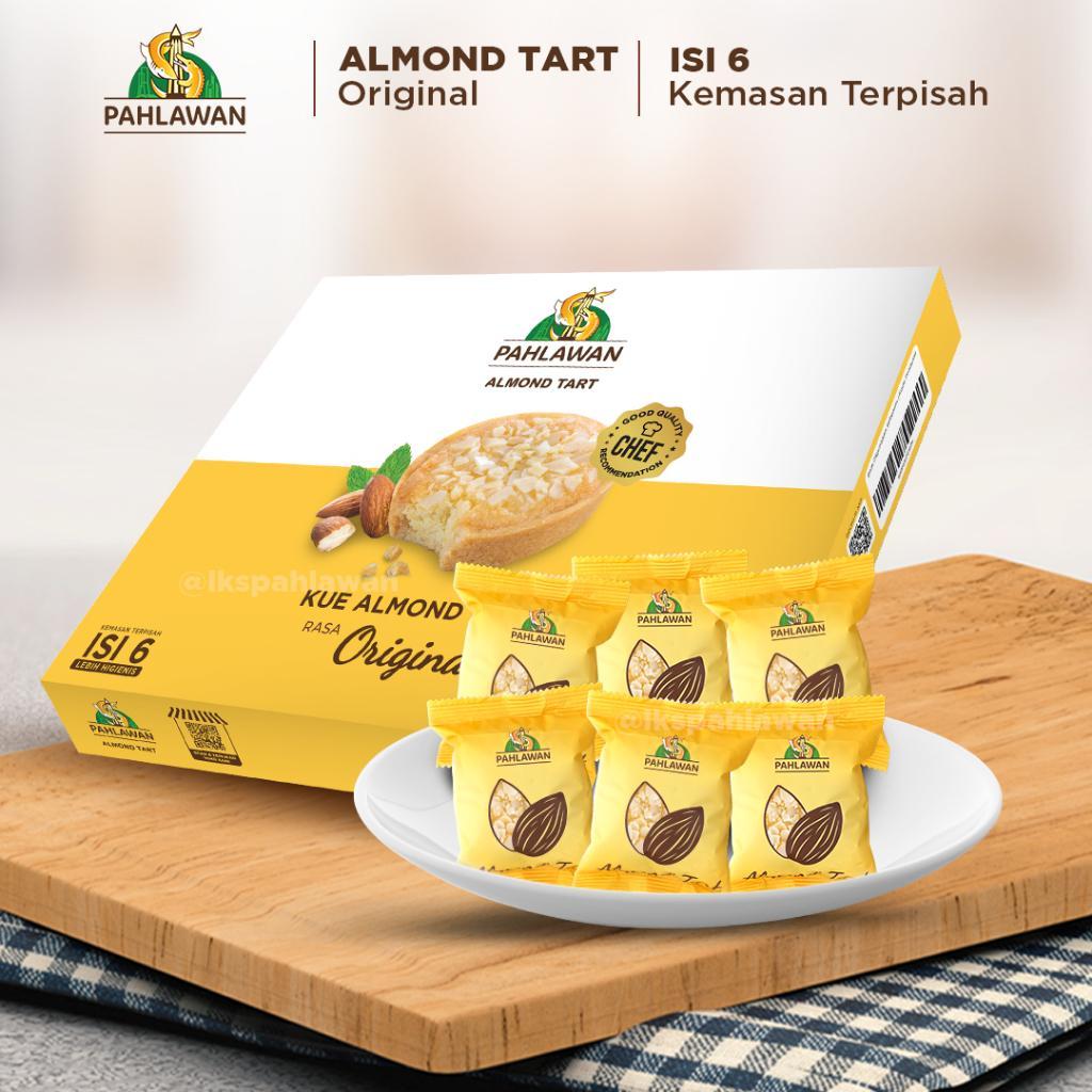 Lapis Kukus Pahlawan Almond Tart Original - 6 Pcs - Oleh-Oleh Khas Surabaya