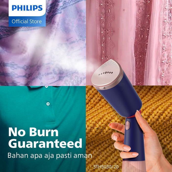 Philips Handheld Steamer Sth5020/Sth5030- Setrika Uap Listrik Paling Fleksibel - Portabel, Setrika U