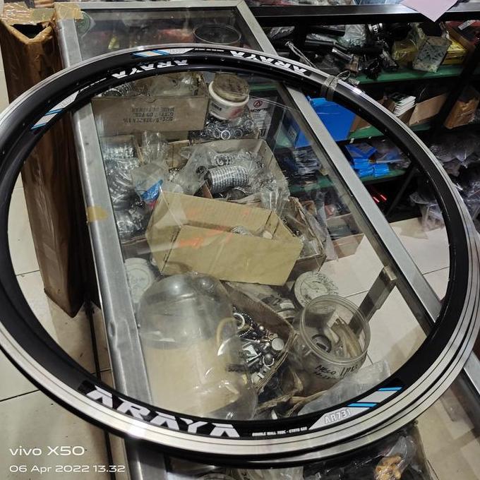 TERBARU RIMS atau velk sepeda roadbike ukuran 700c atau 622 merk araya AR731 hole 32 brake line harg
