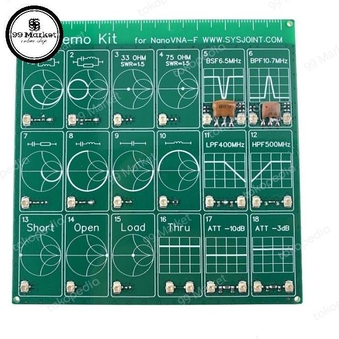 Jual, Rf Test Kit Modul Demo Test Board Pcb Nanovna-F Analyzer Nano Vna Swr