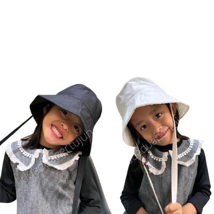 SIAPKIRIM Treegoud - Bucket Wide Tali Anak Rimba Perempuan Dan Laki-Laki Topi Pantai - Fashion Hat A