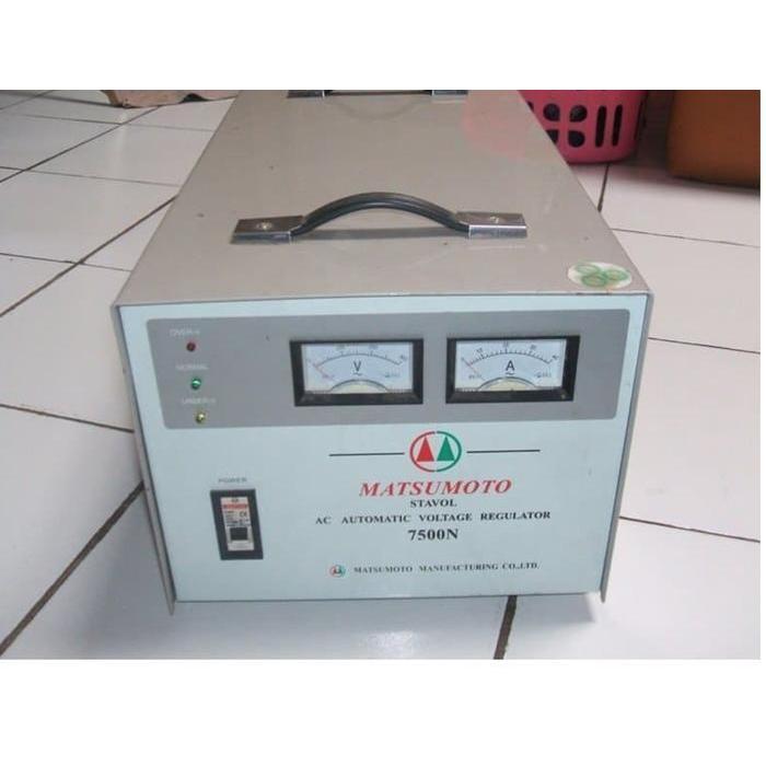 Stabilizer Stabiliser 7500 Watt Stavol Matsumoto 7500N Ori 100% Original Dan Terpercaya