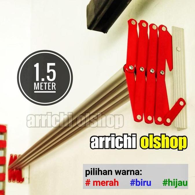 ASLI Jemuran dinding lipat 1.5meter READY STOCK