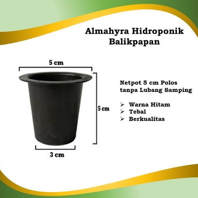 =====] Netpot 5cm Polos tanpa lubang Samping