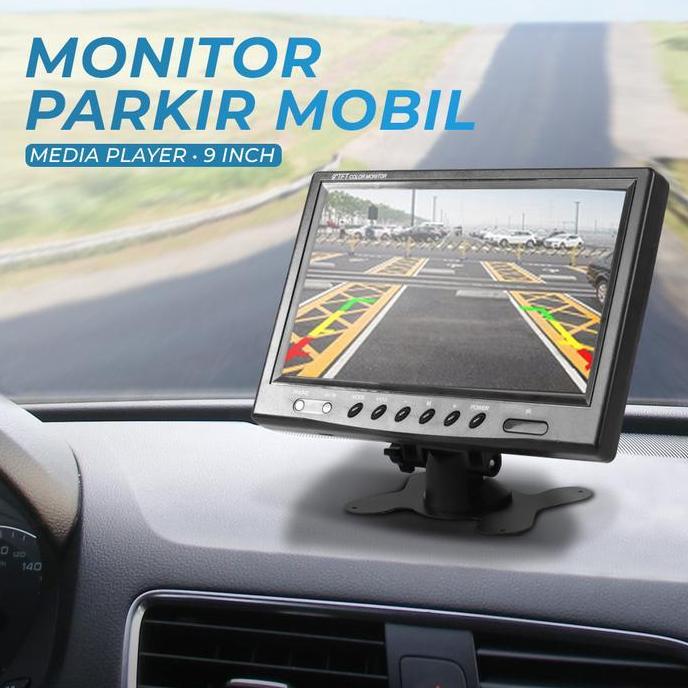 cusss order] Mini TV Monitor Parkir Mobil Rear View TFT LCD DVD MP3 Player 9 Inch