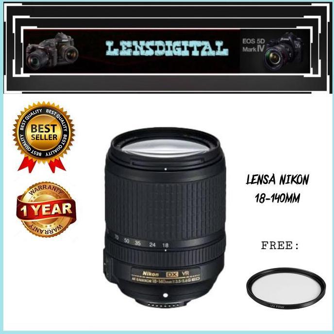 BEBAS ONGKIR - lensa nikon 18 140mm vr original