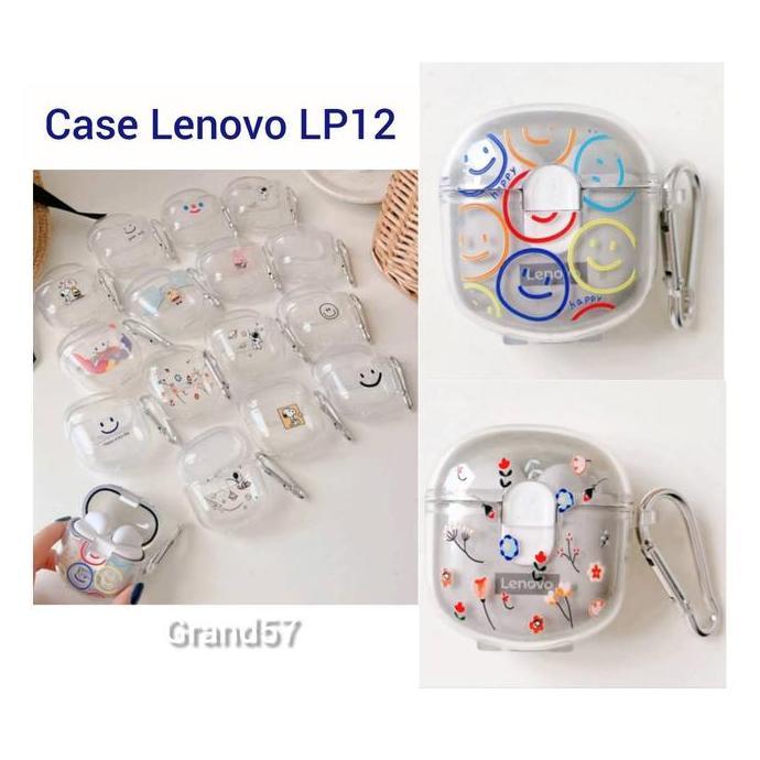 Promo Case Earphone TWS Untuk Lenovo LP12 TPU Transparan Silicone Lenovo LP12 Silicon Casing LP Disk