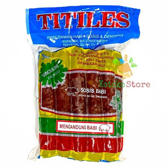 Ready  Lapciong Titiles Bali / Sosis Babi Titiles Bali 500gr