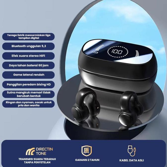 Promo TWS M47 - wireless headphone earring type sports ear TWS Bluetooth Diskon