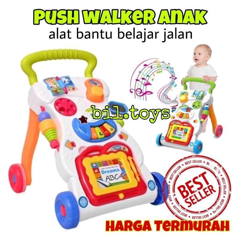 MAINAN BAYI DORONG BABY PUSH WALKER ALAT BANTU JALAN BABY WALKER MUSIC WALKER MURAH DORONGAN BABY PU