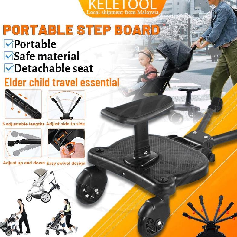 Kursi Boncengan Tambahan Universal untuk Stroller Anak Roda Dua Tempat Duduk Tambahan Kereta Dorong 