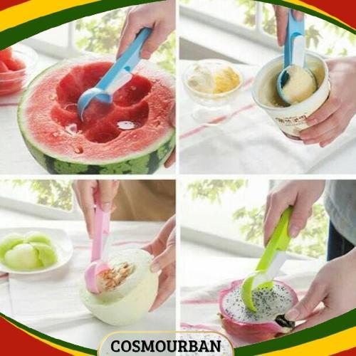 Sendok Scoop Ice Cream Buah Plastik PREMIUM