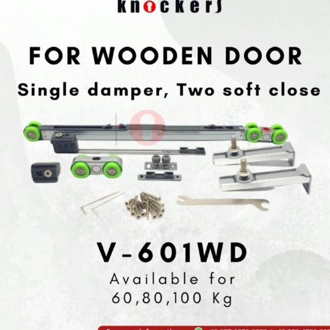 Roda dan rel sliding V 601 WD 250 cm Knockers