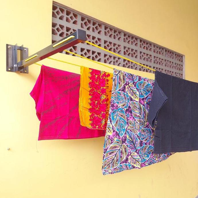 TERLARIS Bracket Jemuran Tempel Dinding, Besi Siku Jemuran READY STOCK