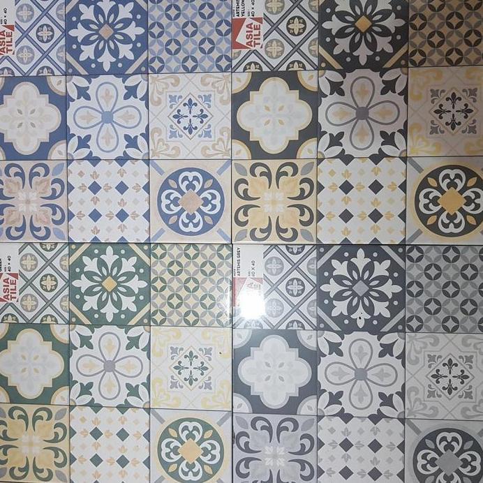 keramik lantai glossy asia artemis 40x40