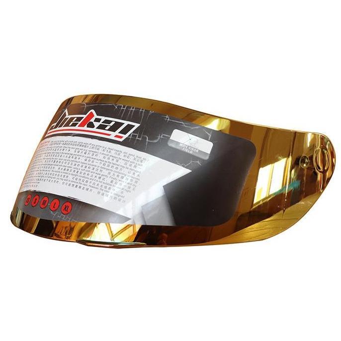 ORIGINAL Part JIEKAI GXT 902 Motorcycle Helmet Glass Shield Gold Color READY STOCK