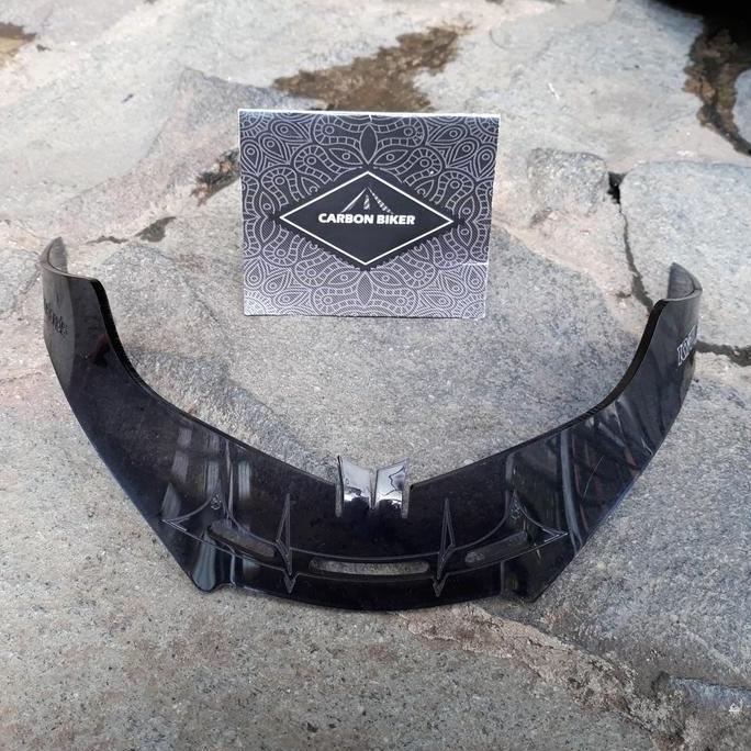 ORIGINAL Spoiler R10 Dark Smoke / Spoiler KYT R10 / Spoiler Custom R10 READY STOCK