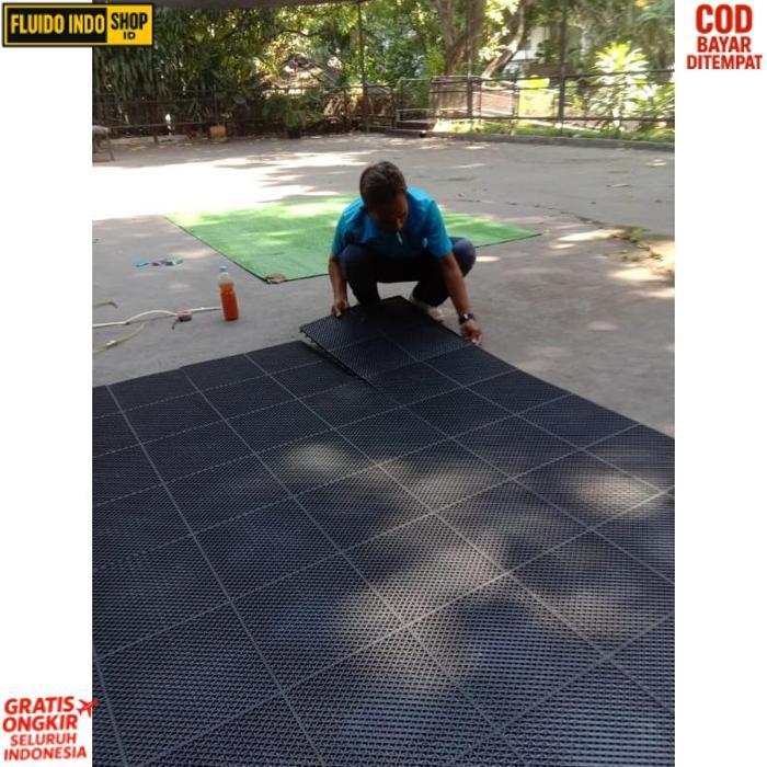 Quality Drainase Rumput Sintetis Ukuran 100X100 Cm Tebal 1 Cm - Resapan Rumput Sintetis - Alas Rumpu