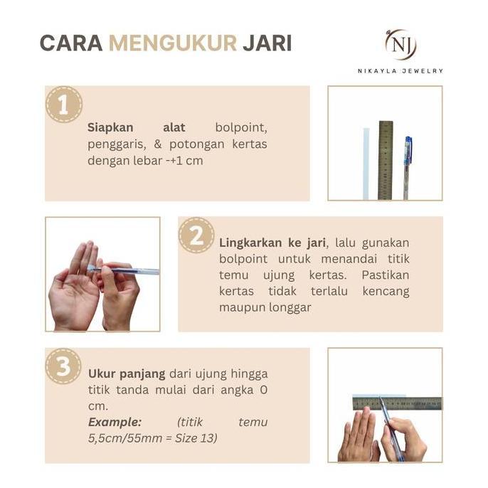 Nikayla Jewelry - Cincin Perak Couple Emas Tunangan Murni