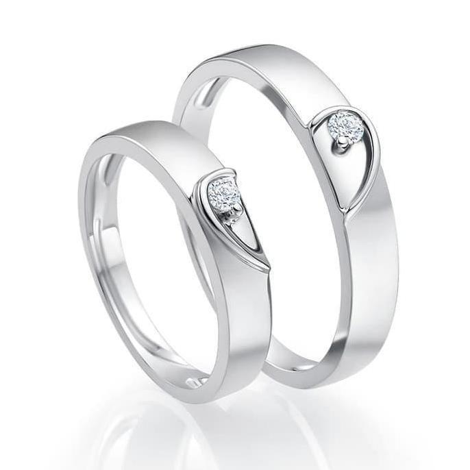 Cincin tunangan kawin pernikahan - berlian emas