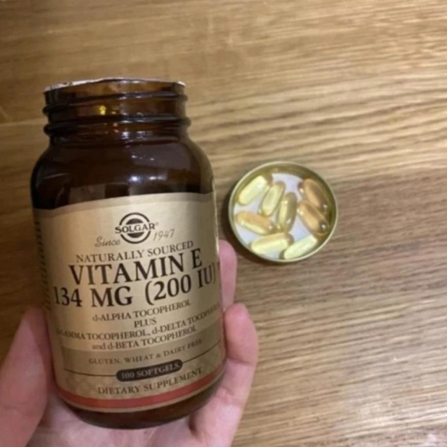 Solgar Vitamin E 134 Mg (200 Iu) 100 Softgels D-Alpha Tocopherol Plus Original