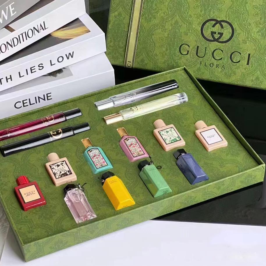 Gucci Perfume Set 14 PCS / Chanel Parfum Set 12 PCS / Gucci Bloom Parfum / Gucci Flora Gorgeous Parf