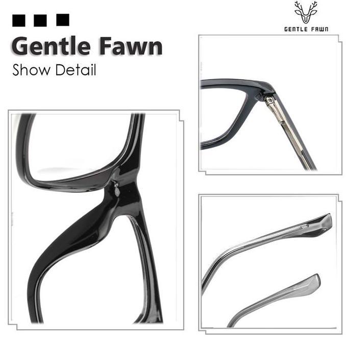 Frame Kacamata Simple Keren Minus Fashion Pria Kotak TR90 7055