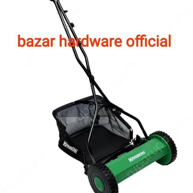 Krisbow Alat potong rumput dorong manual 12 inc [terbaik]