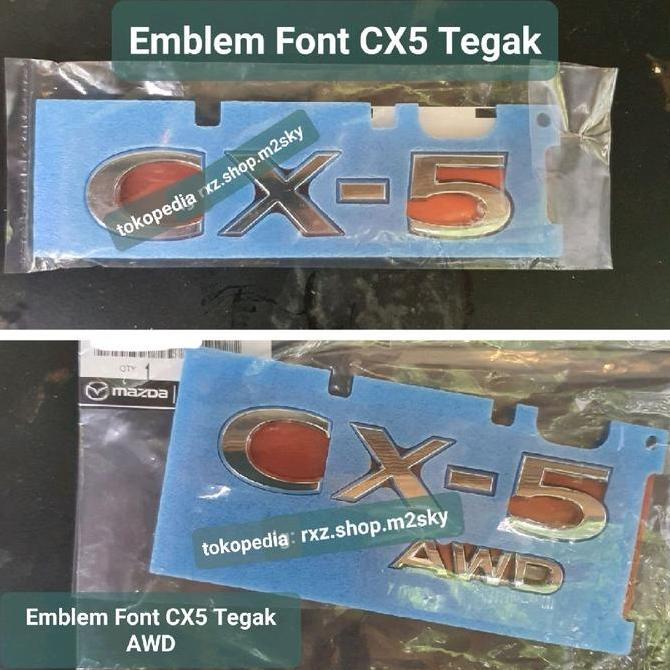 * EMBLEM FONT CX5 CX-5 AWD MAZDA CX5 GENUINE PART ''