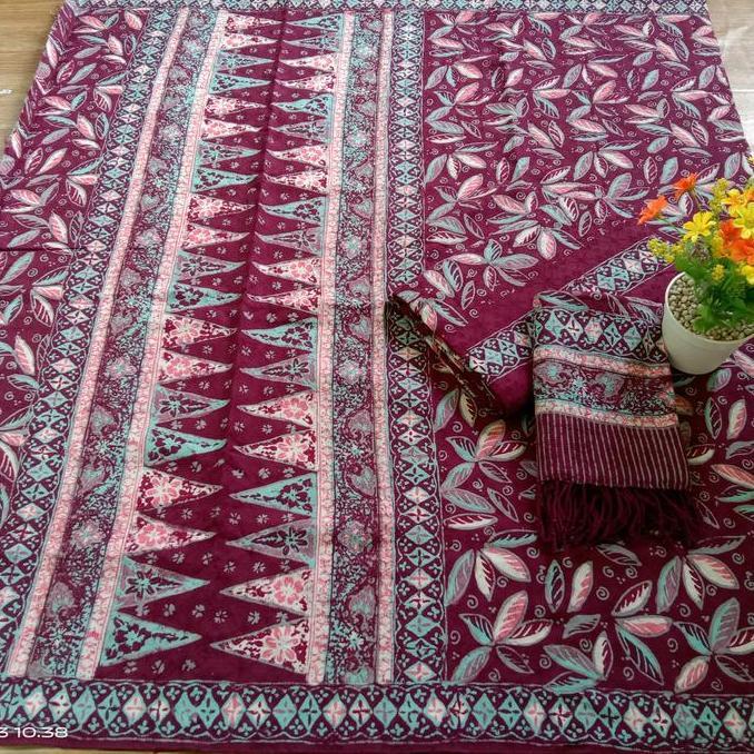 Kain batik sarimbit couple batik fariza cirebon doby cerah soft 02