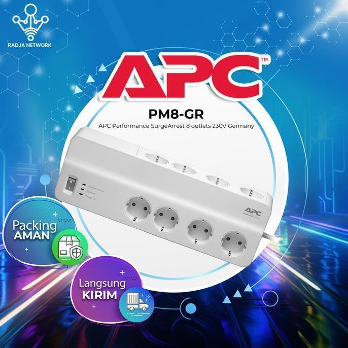 TERBARU APC Surge Protector PM8GR / PM8-GR colokan anti petir switch on/of BISA GRAB