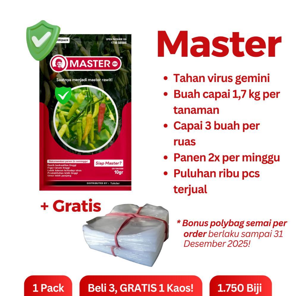 MASTER - Benih Cabe Rawit 1750 butir