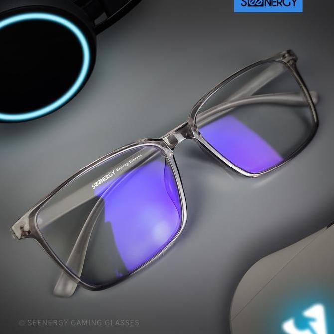 SEENERGY Kacamata Gaming | Cyber Grey Transparent