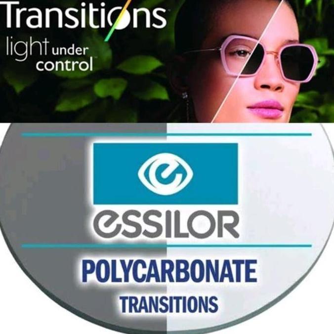 Lensa Essilor Transitions grey/SV Airwear 1.59 OPTIFOG