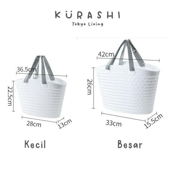 KURASHIKEIJI Keranjang Sayuran Serbaguna Basket Bag Sayur Buah Multifungsi Keranjang Plastik Belanja