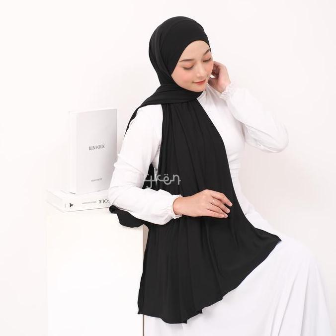 Terbaru, Namira Xl Pashmina Tieback - Korean Jersey Premium Muslim Jilbab Instan