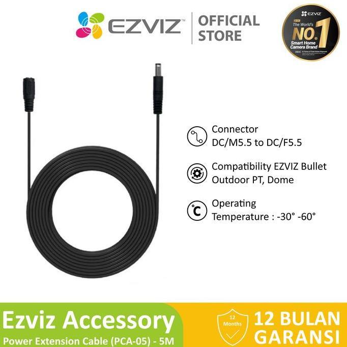 Terpopuler- Ezviz Power Extension Cable For Security Ip Camera Cctv