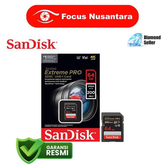 Rhqctwpn73- Sandisk Extreme Pro Sdxc Uhs-I V30 200Mbps