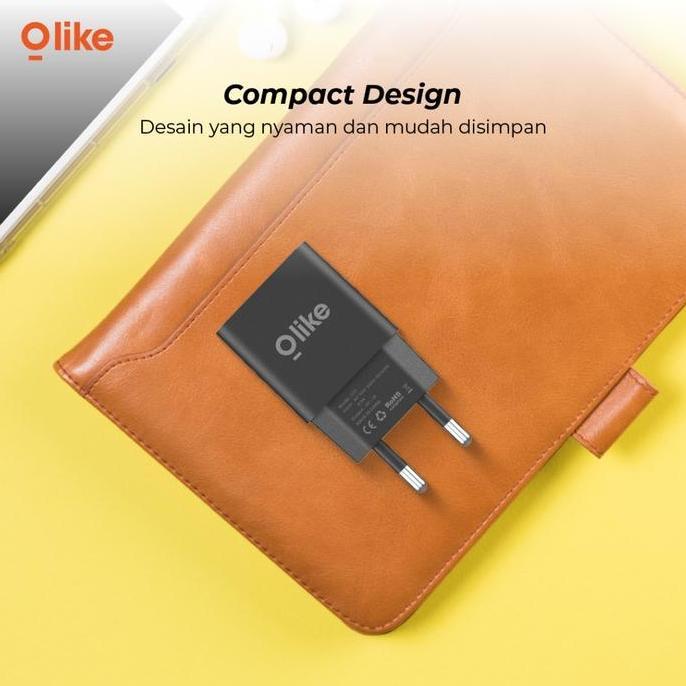 Promo [ OLIKE C111 ECER ]- Olike Kepala Charger C111 1A Output Smart Chip ECERAN RETAIL Diskon