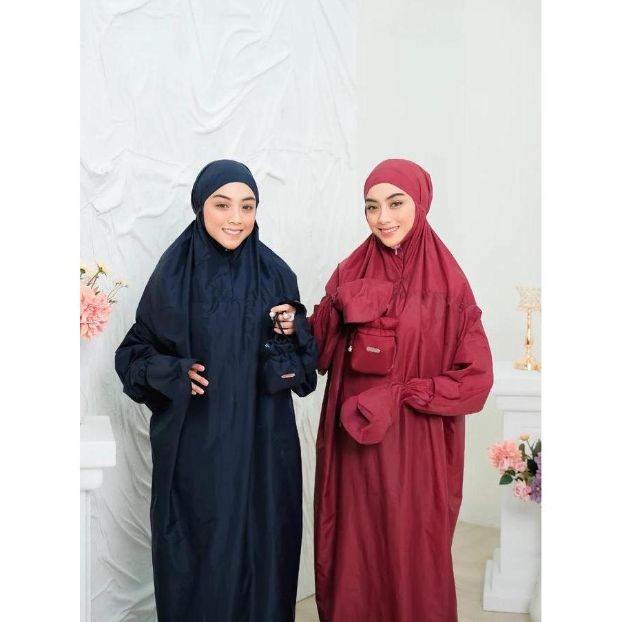 Religg- Yunashop Mukena Terusan Parasut Korea Travelling Tas Mini