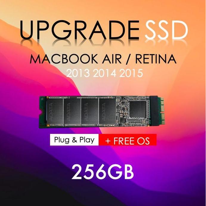 TERBARU - SSD Macbook Air 2013 2014 2015 256GB Replacement - SSD Macbook Retina